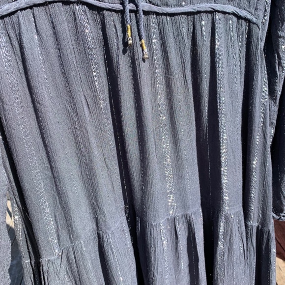 NWT Blue Boheme Maxi Dress Blue/Grey Size Small Medium - Picture 9 of 11